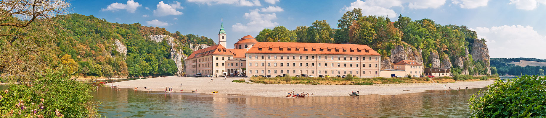 Kloster Weltenburg am deutsche Donau-Radweg