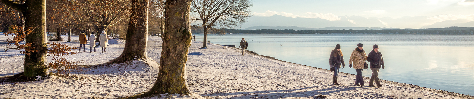 Winter Spaziergang am See